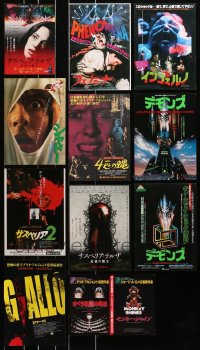 9d288 LOT OF 11 DARIO ARGENTO JAPANESE CHIRASHI POSTERS 1980s-2000s great horror movie images!