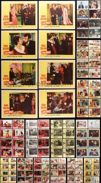9d144 LOT OF 112 LOBBY CARDS 1950s-1970s complete sets of 8 from a variety of different movies!