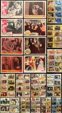 9d146 LOT OF 108 LOBBY CARDS 1950s-1960s incomplete sets from a variety of different movies!