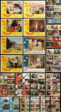 9d149 LOT OF 100 LOBBY CARDS 1960s-1980s incomplete sets from a variety of different movies!