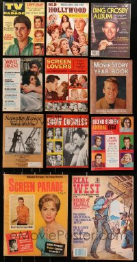 9d367 LOT OF 11 MAGAZINES 1950s-1980s filled with great images & articles on celebrities!