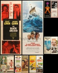 9d428 LOT OF 12 FORMERLY FOLDED INSERTS 1950s-1980s great images from a variety of movies!