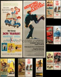 9d427 LOT OF 13 FORMERLY FOLDED INSERTS 1940s-1980s great images from a variety of movies!