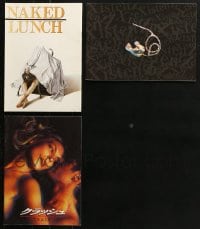 9d053 LOT OF 3 DAVID CRONENBERG JAPANESE PROGRAMS 1990s Naked Lunch, Crash, Existenz!