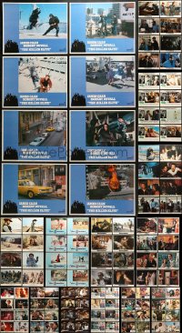 9d141 LOT OF 121 LOBBY CARDS 1970s-1990s complete sets from a variety of different movies!