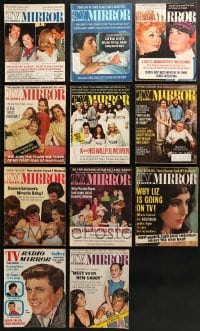 9d365 LOT OF 11 TV RADIO MIRROR MAGAZINES 1960s-1970s filled with great images & articles!