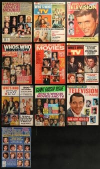 9d368 LOT OF 10 WHO'S WHO MAGAZINES 1960s-1980s filled with great images & articles!