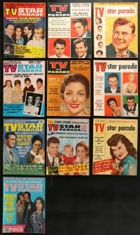 9d370 LOT OF 10 TV STAR PARADE MAGAZINES 1950s-1970s filled with great images & articles!