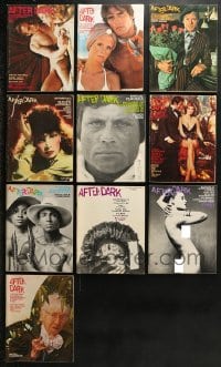 9d372 LOT OF 10 AFTER DARK MAGAZINES 1960s-1970s filled with great images & articles!