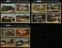 9d082 LOT OF 12 MOVIE STAR HOMES POSTCARDS 1920s-1930s James Cagney, Claudette Colbert & more!