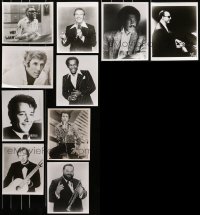 9d296 LOT OF 10 8X10 REPRO PHOTOS OF MUSICIANS 1980s Ray Charles & nine!