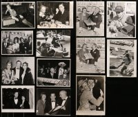 9d277 LOT OF 13 CELEBRITY 8X10 NEWS PHOTOS 1940s-1970s great candid images of Hollwood stars!