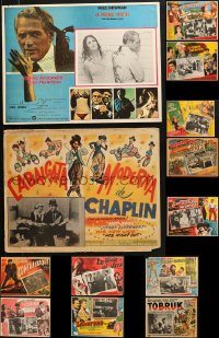 9d009 LOT OF 13 MEXICAN LOBBY CARDS 1950s-1960s great images from a variety of different movies!