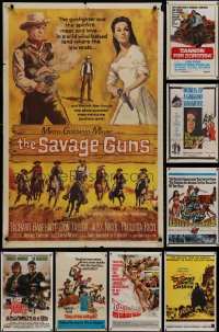 9d127 LOT OF 10 FOLDED ONE-SHEETS 1960s-1980s great images from a variety of different movies!