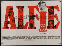 9f155 ALFIE British quad 1966 British cad Michael Caine loves them & leaves them, ask any girl!