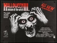 9f169 HALLOWEEN III British quad 1983 Season of the Witch, the night no one comes home, different!