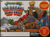 9f170 HARDER THEY COME British quad R1977 Jimmy Cliff, Jamaican reggae music, really cool art!