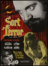 9f030 BLACK TORMENT Danish 1965 Sears, terror creeps from the fringe of fear to pit of panic!