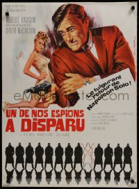 9f874 ONE OF OUR SPIES IS MISSING French 23x32 1968 Vaughn, McCallum, The Man from UNCLE, Rau art!