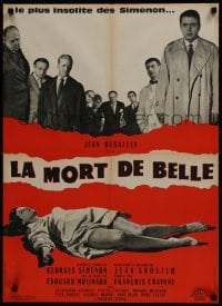 9f877 PASSION OF SLOWFIRE French 22x31 1961 Edouard Molinaro's La mort de Belle, French sex thriller!