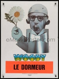 9f888 SLEEPER French 24x32 1974 wacky robot Woody Allen by Bourduge!