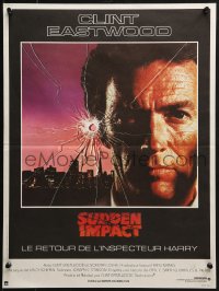 9f988 SUDDEN IMPACT French 16x21 1983 Clint Eastwood is at it again as Dirty Harry, great image!