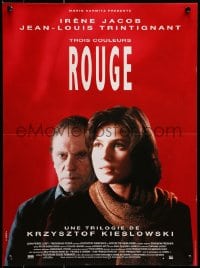 9f992 THREE COLORS: RED French 15x20 1994 Kieslowski's Trois couleurs: Rouge, Irene Jacob, Trintignant