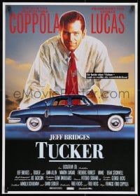 9f063 TUCKER: THE MAN & HIS DREAM German 1989 Francis Ford Coppola, different art of Jeff Bridges!