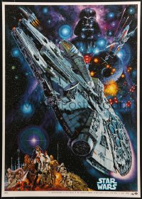 9f662 STAR WARS Japanese R1982 George Lucas classic epic, Commemorative art by Noriyoshi Ohrai!