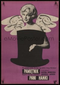 9f798 PAMIETNIK PANI HANKI Polish 23x33 1963 Stanislaw Lenartowicz, Gorka art of woman & hat!