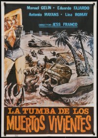 9f076 OASIS OF THE LIVING DEAD Spanish 1981 Jesus Franco's L'abime des morts vivants