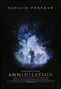 9g521 ANNIHILATION advance DS 1sh 2018 Natalie Portman, Jennifer Jason Leigh, fear what's inside!