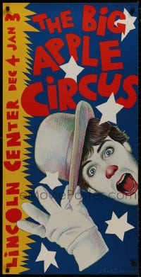 9g038 BIG APPLE CIRCUS 21x42 circus poster 1987 cool different Paul Davis artwork!