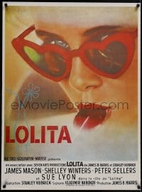 9g430 LOLITA 28x38 French commercial poster 1990s Kubrick, Lyon with sunglasses & lollipop!
