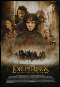 9g431 LORD OF THE RINGS: THE FELLOWSHIP OF THE RING advance 27x39 French commercial poster 2001 cool!
