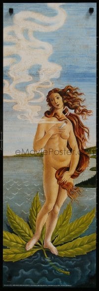 9g469 VENUS 12x36 Swiss commercial poster 1996 Madill art of Botticelli's The Birth of Venus!