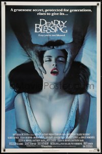 9g605 DEADLY BLESSING 1sh 1981 Wes Craven, a gruesome secret protected for generations rises!
