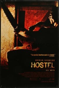 9g706 HOSTEL advance 1sh 2005 Jay Hernandez, creepy image from Eli Roth gore-fest!
