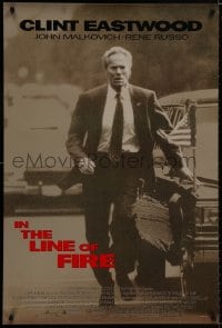 9g720 IN THE LINE OF FIRE DS 1sh 1993 Petersen, Clint Eastwood as Secret Service bodyguard!