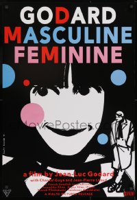9g789 MASCULINE-FEMININE 1sh R2005 Jean-Luc Godard's Masculin, Feminin: 15 Faits Precis, Kimura art!