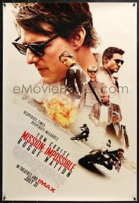 9g799 MISSION: IMPOSSIBLE ROGUE NATION advance DS 1sh 2015 Cruise, Renner, Pegg, Ferguson, Baldwin!