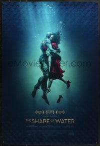 9g883 SHAPE OF WATER style B int'l DS 1sh 2017 Guillermo del Toro, Doug Jones as the Amphibian Man!