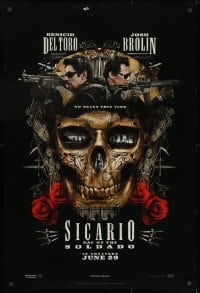 9g888 SICARIO: DAY OF THE SOLDADO teaser DS 1sh 2018 Benicio Del Toro, Josh Brolin, Santa Muerte!
