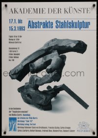 9g119 ABSTRAKTE STAHLSKULPTUR 24x33 German museum/art exhibition 1993 abstract sculpture!