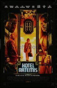 9g372 HOTEL ARTEMIS mini poster 2018 Jodie Foster, Brown, no killing the other patients!
