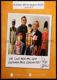 9g271 KOLNER WIRTE GEGEN AIDS Kattwinkel style 17x24 German special poster 2000s HIV/AIDS club/bar