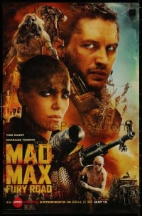 9g377 MAD MAX: FURY ROAD teaser mini poster 2015 great cast image of Tom Hardy, Charlize Theron!