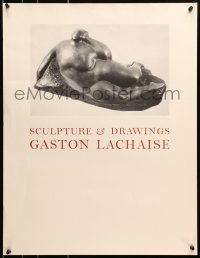 9g207 SCULPTURE & DRAWINGS GASTON LACHAISE 20x26 museum/art exhibition 1980s cool sculpture!