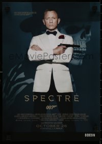 9g381 SPECTRE IMAX advance English mini poster 2015 Daniel Craig as James Bond 007 with gun!