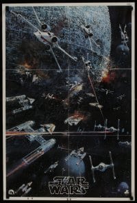 9g115 STAR WARS 22x33 music poster 1977 George Lucas classic, John Berkey artwork, soundtrack!